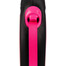 FLEXI Laisse New Neon Sangle S 5m Rose/Noir