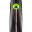 FLEXI Laisse automatique Black Design S Corde 5m Vert