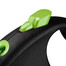 FLEXI Laisse automatique Black Design S Corde 5m Vert