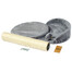 KATIDO Griffoir avec lit pour chat 47 cm gris-bleu