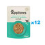 APPLAWS Cat Pouch - Filet de thon avec anchois entier en bouillon - 12x70 g