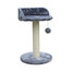 KATIDO Griffoir avec lit pour chat 47 cm gris-bleu