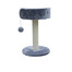 KATIDO Griffoir avec lit pour chat 47 cm gris-bleu