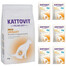 KATTOVIT Feline Diet Urinary Croquettes au poulet pour les chats ayant des problèmes urinaires 4 kg + Feline Diet Urinary Aliments humides 6x85 g
