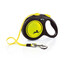 FLEXI Laisse réfléchissante New Neon L Sangle 5m Jaune/Noir