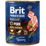 BRIT Premium by Nature- Nourriture naturelle pour chiens à base de porc et d'œsophage - 800 g