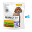 PERFECT FIT Sensitive 1+ Croquettes complètes pour chiens adultes de petites races, riches en dinde 6x825 g