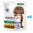 PERFECT FIT Senior 10+ Croquettes complètes pour chiens de petites races âgés de plus de 10 ans, riches en poulet 6x825 g