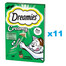 DREAMIES Creamy karma complémentaire avec de la délicieuse herbe à chat pour chat 44x10 g