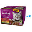 WHISKAS Adult Pure Delight Juicy Jellied Bites 48x85 g morceaux avec bœuf, poulet, agneau, volaille pour chats adultes