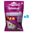 WHISKAS Relax & Relieve 8 x 45 g friandises au poulet pour chats