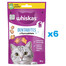 WHISKAS Dentabites 6x40g friandises dentaires pour chats adultes