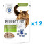 PERFECT FIT Senior 7+ 12x85 g Aliment complet humide pour chats âgés à base de dinde et de carottes en sauce