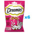DREAMIES friandise pour chat avec du délicieux boeuf 6x60 g