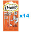 DREAMIES Meaty Sticks bâtonnets au délicieux poulet pour chats adultes 14x30 g