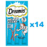 DREAMIES Meaty Sticks bâtonnets au délicieux saumon pour chats adultes 14x30 g