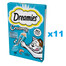 DREAMIES Creamy aliment complémentaire au délicieux saumon pour chat 44x10 g