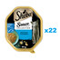 SHEBA Sauce Collection tray 22x85 g aliment complet humide pour chats adultes morceaux avec thon en sauce