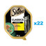 SHEBA Classics tray 22x85g nourriture complète humide pour chats adultes avec canard et poulet en terrine