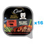 CESAR Natural Goodness Mus 16x100 g Aliment complet humide pour chiens adultes à base de bœuf, haricots verts, carottes et myrtilles