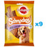 PEDIGREE Schmackos Multi Mix 9x144g friandises rayées pour chien avec du boeuf