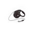 FLEXI Laisse automatique New Classic XS Corde 3 m Noir