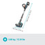 GARDENA Brosse rechargeable pour terrasses avec batterie AquaBrush Universal 04/18V P4A