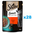 SHEBA Sauce Collection Juicy Flavours sachet 28x85 g nourriture complète humide pour chats adultes morceaux de bœuf en sauce