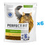 PERFECT FIT Senior 7+ 6x750 g Aliment complet sec pour chats âgés, riche en poulet