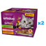 WHISKAS Adult Tasty Mix Chef's Choice en sauce 48x85 g avec bœuf, saumon, poulet et dinde, poulet et cabillaud pour chats adultes