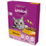 WHISKAS Adult - nourriture sèche complète avec du poulet délicieux pour les chats adultes - 6x300 g