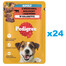 PEDIGREE Adultes morceaux en gelée avec bœuf et foie 24x100g