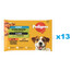 PEDIGREE Sélection de saveurs avec légumes en sauce 52x100g nourriture humide pour chien morceaux riches en poulet et riches en mélange de bœuf et de foie
