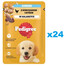 PEDIGREE Junior sachet 24x100g nourriture humide pour chiots en morceaux gélifiés riche en poulet