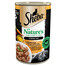 SHEBA 400 g Nature's Collection en boîte avec de la dinde, des cœurs de volaille et de l'huile de poisson avec des carottes dans une garniture en terre cuite