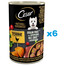 CESAR Natural Goodness en sachet de 6 x 400 g, riche en poulet avec des patates douces, des petits pois et des canneberges