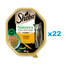 SHEBA Nature's Collection tray 22x85 g nourriture complète humide pour chats adultes morceaux de dinde garnis de carottes en sauce