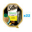 SHEBA Nature's Collection tray 22x85 g nourriture complète humide pour chats adultes morceaux avec poulet en sauce