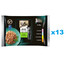 SHEBA Delicacy Fine Flakes Choice of flavours sachets 52x85g aliment complet humide pour chats adultes en morceaux gélifiés avec : saumon, poisson blanc, poulet, dinde