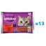 WHISKAS Adult sachet 52x85g Classic Meals nourriture humide pour chats adultes en sauce avec : bœuf, poulet