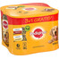 PEDIGREE Adult 4x400 g aliment complet humide pour chiens adultes en gelée avec poulet et bœuf