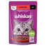 WHISKAS Adult sachet 85g nourriture humide pour chats adultes en sauce avec du boeuf