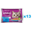 WHISKAS Adult sachet 52x85g Fishy Treats nourriture humide pour chats adultes en gelée avec : saumon, thon