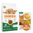 IAMS for Vitality Croquettes pour chats adultes à l'agneau 3 kg + 3 x poulet et dinde en sauce 85 g GRATUIT