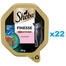 SHEBA Finesse barquette Nourriture complète humide pour chats adultes avec saumon en mousse 22x85 g