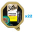 SHEBA Finesse tray Alimentation humide complète pour chats adultes avec mousse de poulet 22x85g