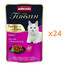 ANIMONDA Vom Feinsten Fines mit Filets Adult Veau et filet de poulet nourriture humide pour chats 24x85g