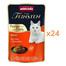 ANIMONDA Vom Feinsten Fines mit Filets Adult Veau et filet de poulet nourriture humide pour chats 24x85g