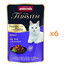ANIMONDA Vom Feinsten Fines mit Filets Adult Venaison et filet de dinde nourriture humide pour chats 6x85g