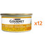 GOURMET Gold morceaux dans une sauce au poulet et au foie pour chat 12x85 g